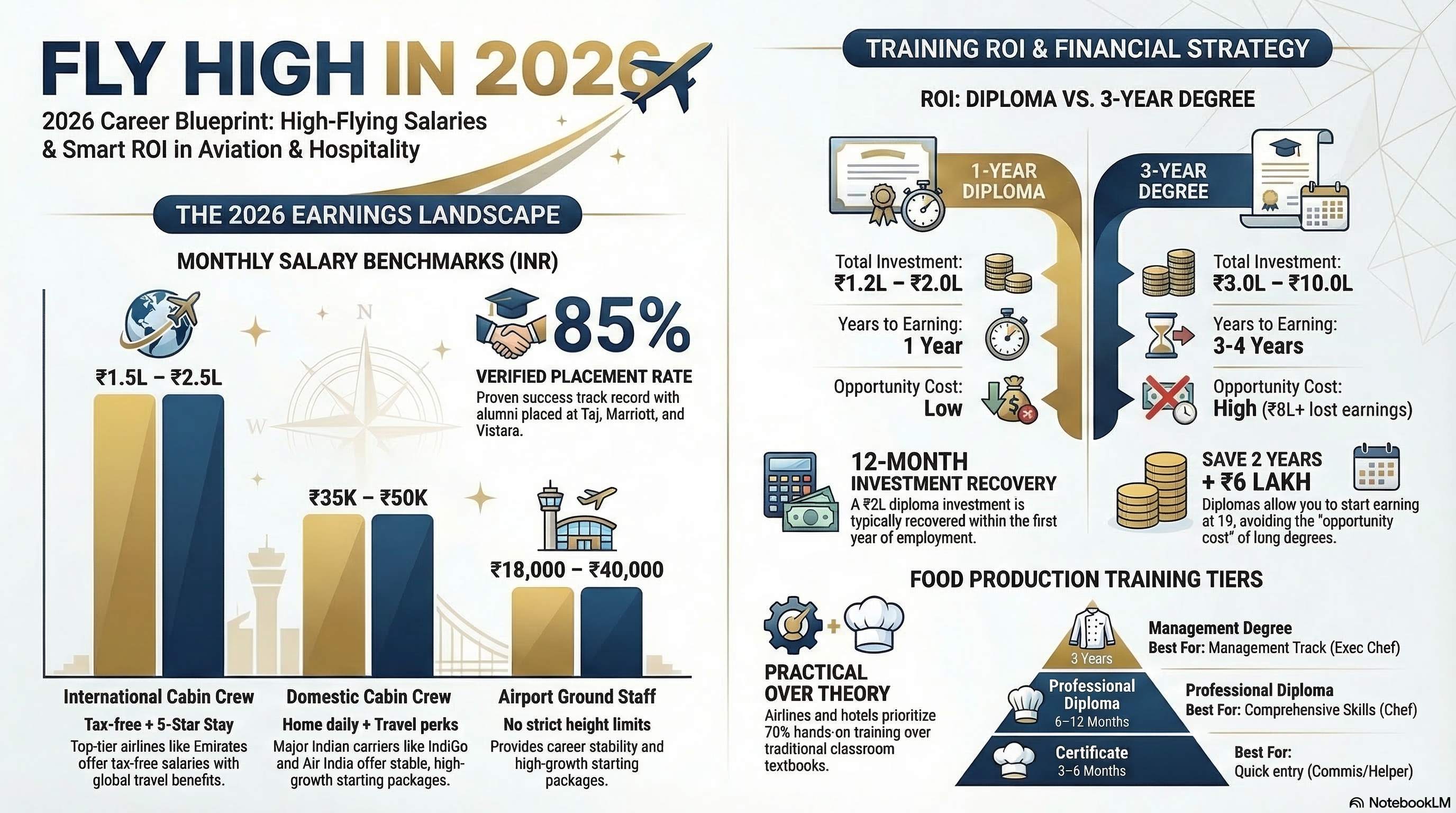 Food Production Course Fees and Duration 2026: Complete Culinary Training Cost Guide - Culinary career guide from Wings Institute Vadodara Gujarat
